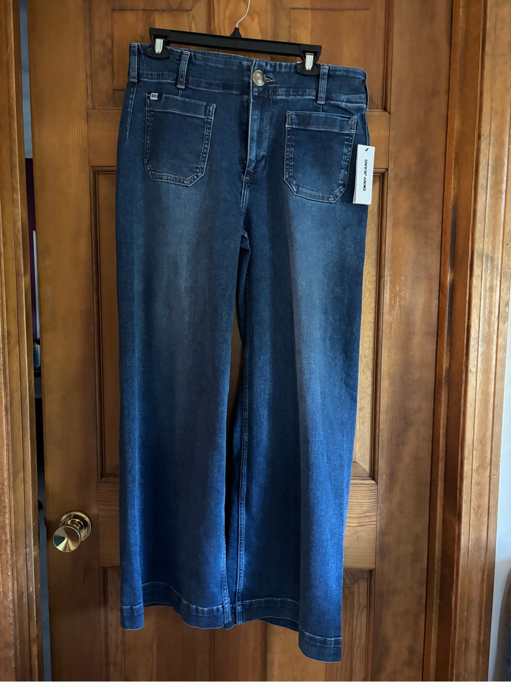 DKNY Dark Blue Wide Leg Women's Jeans
